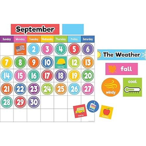 Teacher Created Resources Colorful Magnetic Calendar Set (TCR77067)