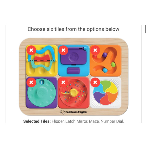 PlayTab - Modular, Sensory Activity Board for Babies and Toddlers
