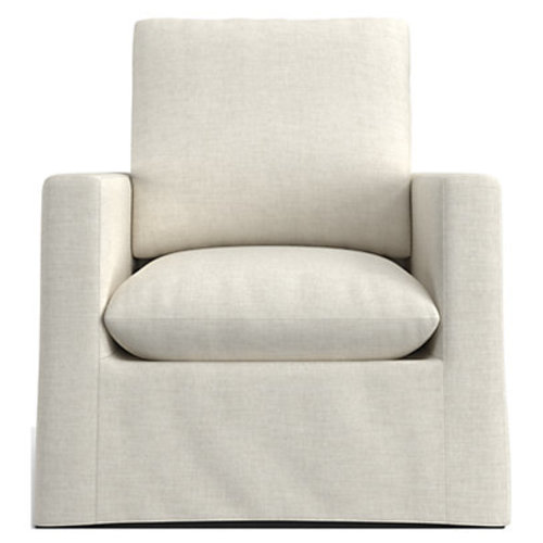 Ever Slipcovered Striped Nursery Glider Chair by Leanne Ford