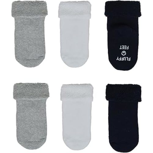 Baby Thick Cotton Socks 6 Pairs Terry Socks Winter Warming Sock Seamless Non Slip Baby Socks for Toddlers Kids