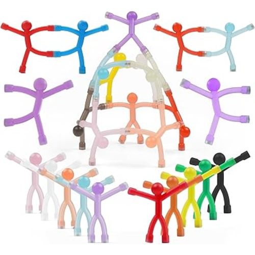 Grtard 20 Pack Magnetic People Figures, Colorful Humanoid Magnetic Men, Fridge Cute Magnet Men, Funny Man Magnet People Guys, Fridge Magnets for Refrigerator, Office, Locker Decor