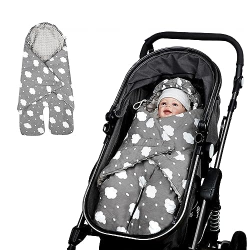 DAYEEBALL Baby Car Seat Blanket, Winter Car Seat Covers for Babies, Warm Carseat Swaddle Blankets, Thicken Stroller Sleeping Bunting Bag for Infants Boy & Girl
