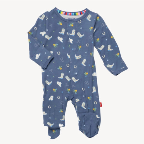 rodeo drive blue modal magnetic parent favorite footie – Magnetic Me