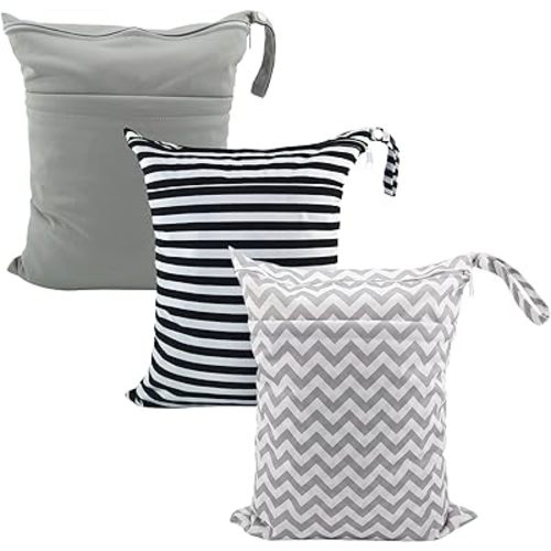 ALVABABY Wet Dry Bags Waterproof Reusable with Two Pockets