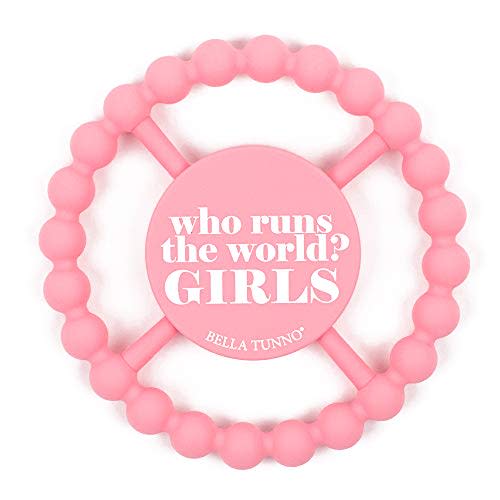 Baby Teether by Bella Tunno, Silicone Teethers for Babies 3-6 Months, 6-12 Months, Baby Toys, Pacifier, Teething Relief, Boys, Girls, Who Runs The World