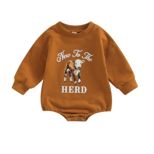 FARM BABY Long-Sleeve Onesie - Hazel & Bo