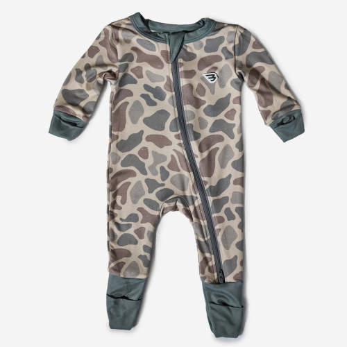Classic Deer Camo Baby Zip Up | Outdoor Infant Gift | BURLEBO