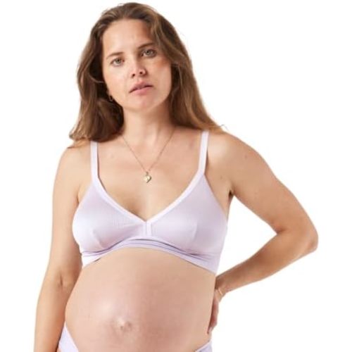 The Effortless Bra for Pregnancy, Postpartum & Nursing, Soft, Seamless, Stretchy & Wireless Pull-Down Maternity Bra