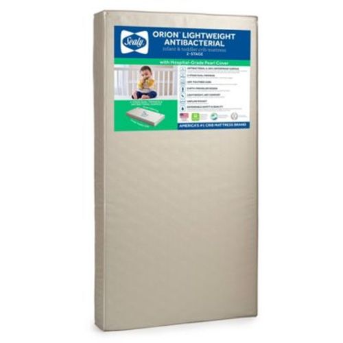 Sealy Orion 2-stage Sustainable Antibacterial Baby Crib Mattress And Toddler Bed Mattress - White