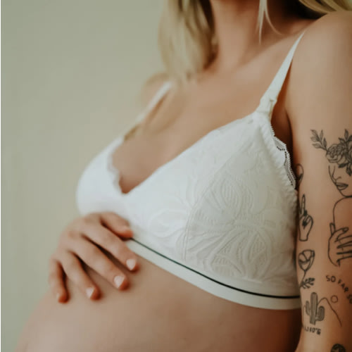 Lily Lace Organic Cotton Nursing Bralette - Ivory – MORROW+MINT