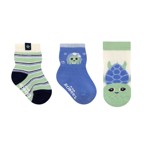 Turtle-Y Cute 3-Pack Baby Socks