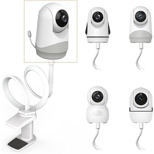 Baby Monitor Mount, Versatile Flexible Baby Monitor Stand Easy to Install, Baby Camera Mount Compatible with VT302 and Most Baby Monitors, Without Tools or Wall Damage