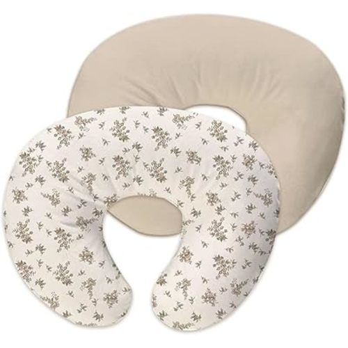 Nursing Pillow Cover,2-Pack Removable Cover for Breastfeeding Pillows,Ultra-Soft Baby Nursing Pillow, Fits Newborn Feeding Pillow 22.5in*18in Polyester(Rosebuds and Vines)…