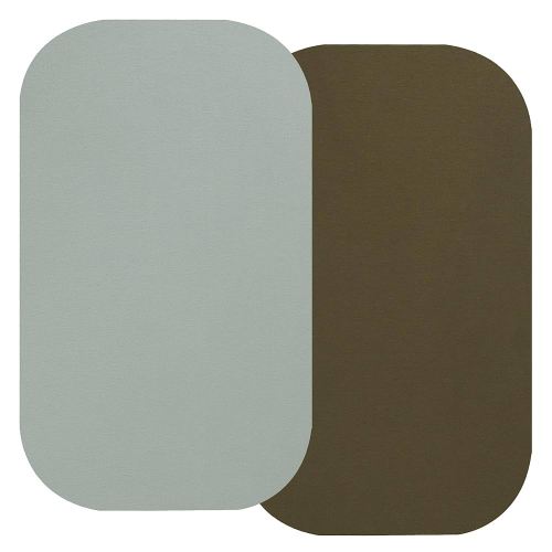 100% Organic Cotton Bassinet Sheets Compatiable with Baby Delight Beside Me Dreamer Bassinet & Mika Mikcy Bedside Sleeper, 2 Pack Jersey Knit Fitted Sheet for Baby, Olive and Sage