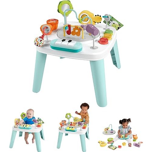 Fisher-Price Baby to Toddler Toy 3-in-1 Hit Wonder Activity Center & Play Table with Music Lights & Developmental Activities