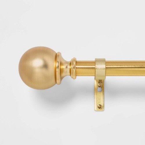 Ball Curtain Rod - Threshold™, Color: Brass, Size: 36"-66"