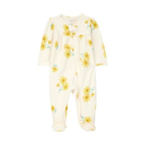 Baby Girls Printed Footie Pajamas