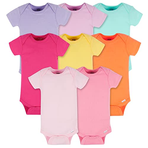 Onesies Brand baby-girls 8-pack Short Sleeve Mix & Match Bodysuits
