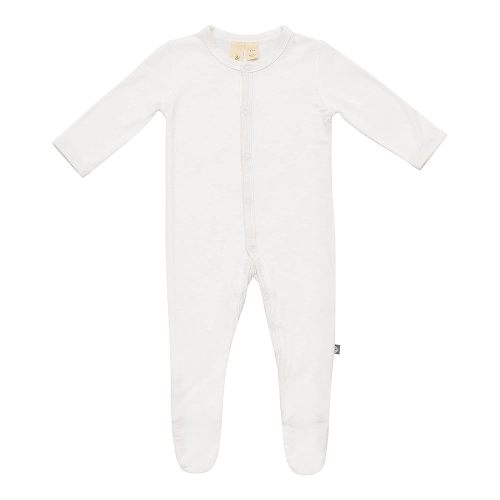 KYTE BABY Soft Bamboo Rayon Footies, Snap Closure, 3-6 Months, Cloud