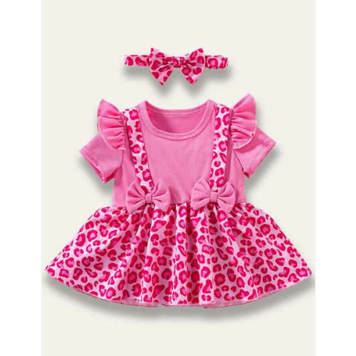Cute Leopard Baby Princess Dress