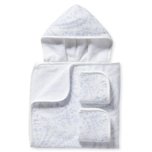 Serena and Lily Bath Towel and Washcloth Set - Priano Sky