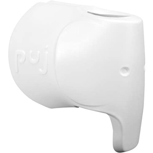 Puj – Snug, Ultra-Soft Spout Cover for Bathtub Taps, BPA-and-PVC-Free Faucet Cover for Safe Baths, Non-Absorbent Bathtub Faucet Cover, Kids’ Bathroom Safety Products, White