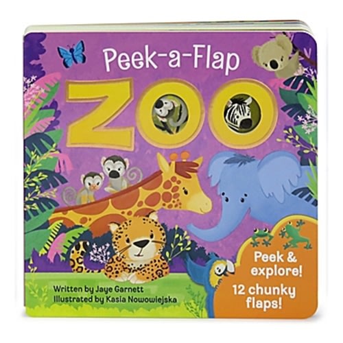 Peek-A-Flap Board Book: "Zoo" by Jaye Garnett