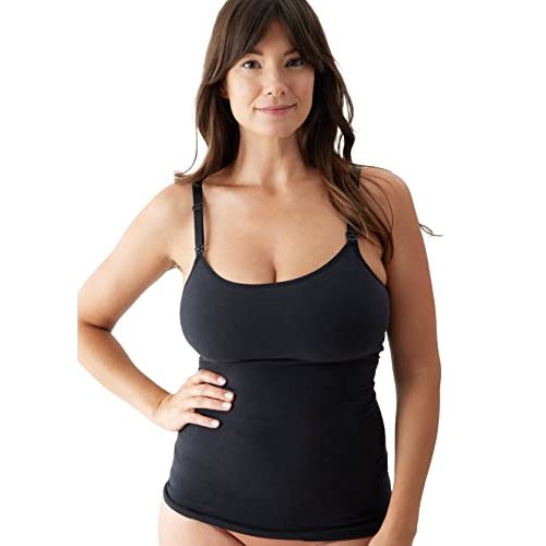 Ingrid & Isabel Basics Postpartum Nursing + Shaping Cami, Comfortable + Seamless Maternity Tank Top