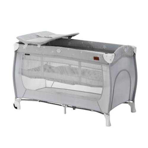 hauck The hauck Sleep N Play Center is a versatile travel cot with a bassinet for newborns playpen and changing table. With integrated wheels side exit and compact fold for easy storage it’s perfect for travel home and ensuring comfort for your baby. in t