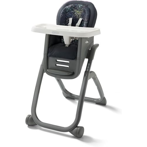 Graco® DuoDiner DLX Highchair, 6 Stages of Use, Infant to Baby High Chair, Infant to Toddler Booster Seat, Youth Stool, 5 Adjustable Height Positions, Splatter Art