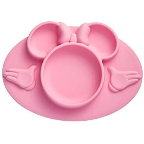 The First Years Disney Minnie Mouse Silicone Placemat, Pink - Minnie Mouse Plate Only