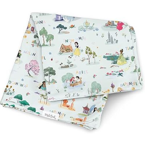 Milk Snob Disney Baby Boy/Girl Swaddle Blanket, Soft Receiving, Security and Play, Toddler Infant NewbornBedding, Baby Shower, Baby Registry Gender Neutral Gift (Enchanted Kingdoms) 34 * 34 inches