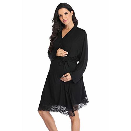 Maternity Robes for Women - Hospital Labor Delivery Robes - Pregnancy Nursing Sleepwear