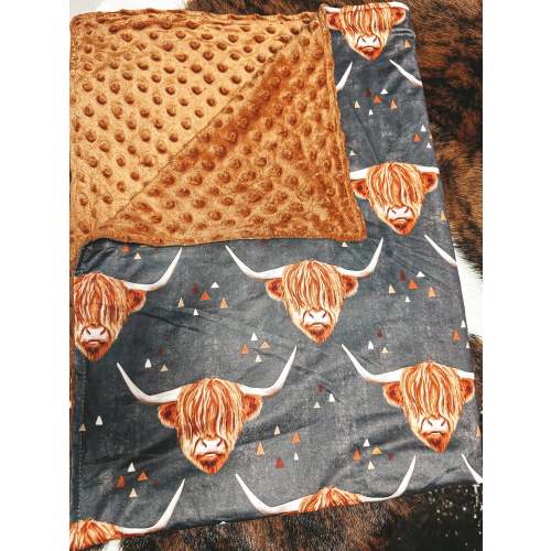 Minky Highlander Baby Blanket