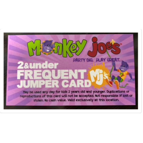 Frequent Jump Pass Age 3 & under - Web Store - Productdetails