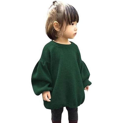 GRNSHTS Baby Girls Loose Long Sleeve Knit Sweater