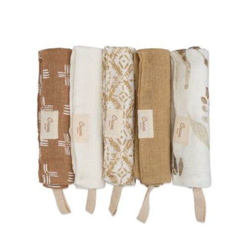 Kendi Safari Animal Washcloths, 5 Pack