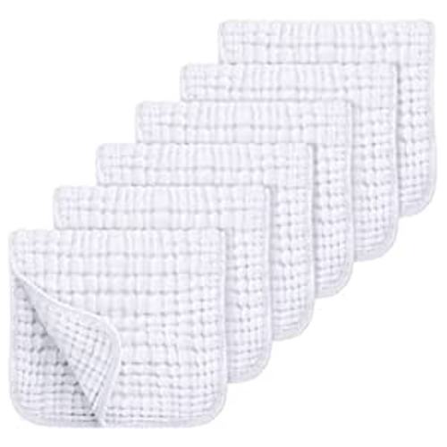 Looxii Muslin Burp Cloths 100% Cotton Muslin Cloths