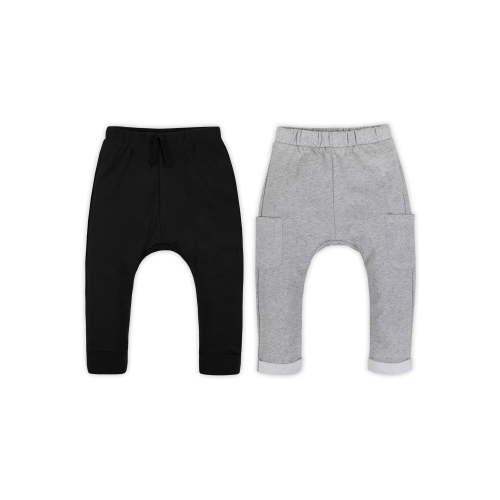 Little Star 100% Organic Cotton 2 Pack Baby Boy Jogger Pants