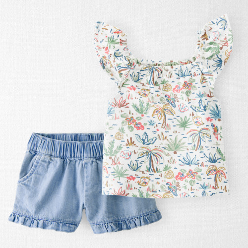 Multi Baby 2-Piece Organic Cotton Tropical Set | Carter’s Oshkosh Canada