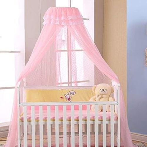 Baby Mosquito Net Baby Toddler Bed Crib Dome Canopy Netting (Pink)