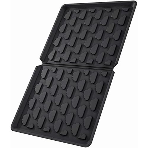 All Weather Mat Wagon W4 Accessory - Compatible with Wonderfold Stroller Wagons W4, Silicone Floor Mat Protect Wagon W4 from Sand, Dirt, and Water (W4 Models Mat), black