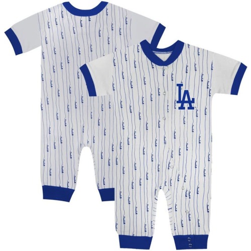 Outerstuff Infant Fanatics Branded White Los Angeles Dodgers Logo Best Series Full-Snap Jumper, 12M, White