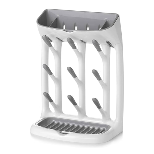 OXO Tot Space-Saving Bottle Drying Rack, Baby Bottle Organizer for Countertop