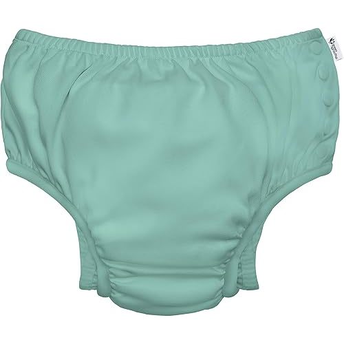 green sprouts Baby Toddler Eco Snap Swim Diaper - Mint - 6mo