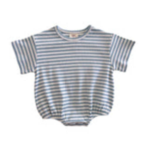 Dusty Blue Stripe / Organic Ribbed T-Shirt Bubble – Lulu and Bee