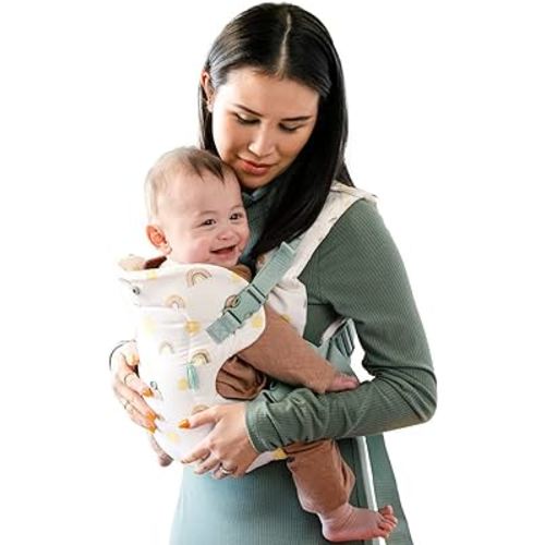 Infantino Flip Advanced 4-in-1 Carrier - Ergonomic, Convertible, face-in and face-Out Front and Back Carry for Newborns and Older Babies 8-32 lbs, Rainbow