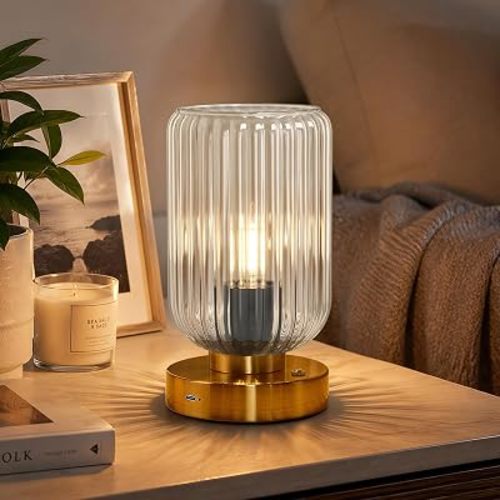 LightRound Cordless Table Lamp, Touch Dimmable, Rechargeable Battery Lamp