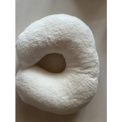 Teddy Bear White Sherpa Boppy Pillow Cover W/Zipper Handmade
