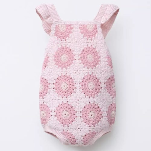 PELELE PUNTO CROCHET FLORES